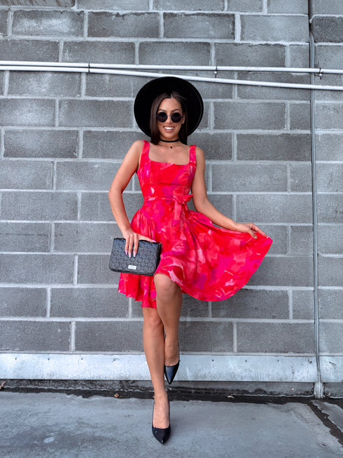 Corset dress "MARAKUJA A602" - PINK